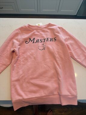 2026 New with tags Masters Pink Crewneck Sweatshirt with Course Logo